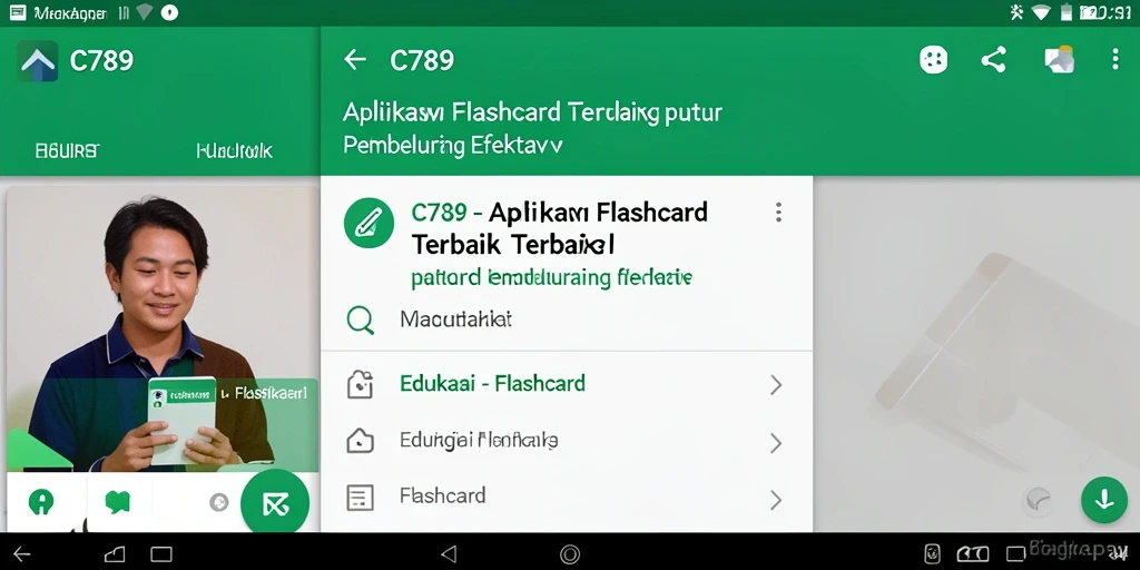 Antarmuka aplikasi C789 yang interaktif dan menarik.