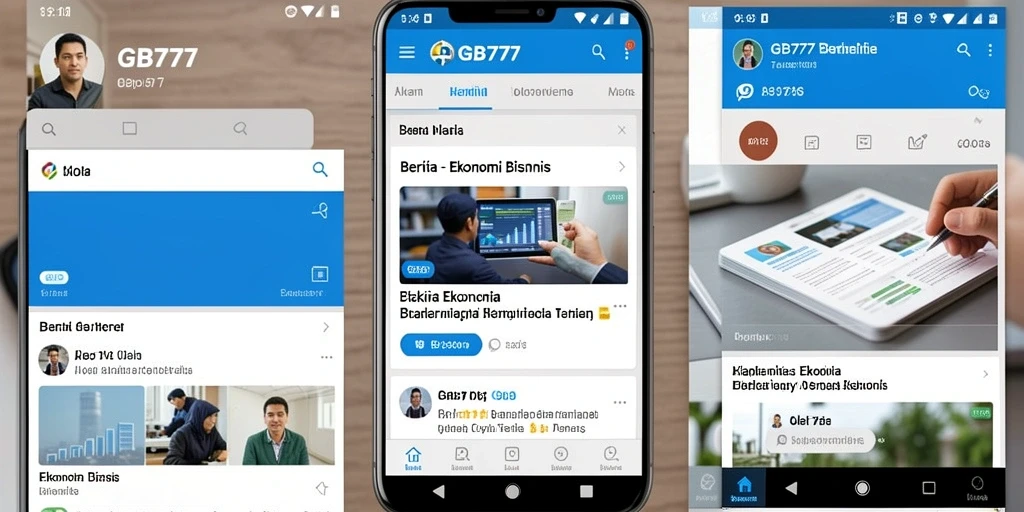 Tampilan antarmuka GB777 yang modern dan informatif untuk Ekonomi Bisnis.