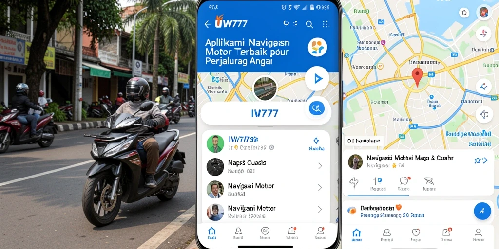 Antarmuka IW777 dengan fitur navigasi motor yang intuitif.