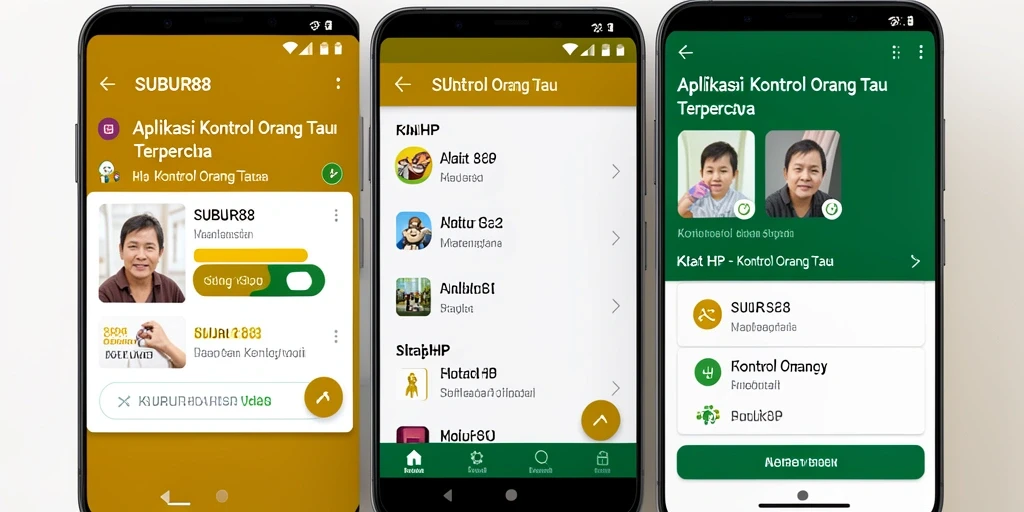 Tampilan antarmuka SUBUR88 yang mudah digunakan untuk kontrol orang tua.