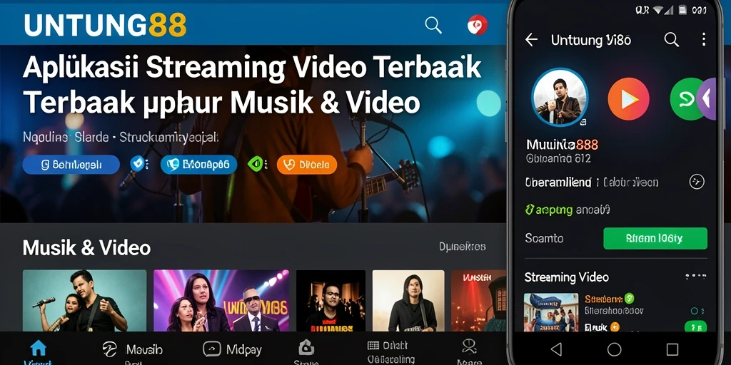 Antarmuka, fitur, dan fungsi utama UNTUNG88 untuk streaming video.