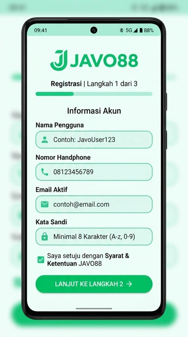 Cara Registrasi Akun Javo88 Untuk Pengguna Android